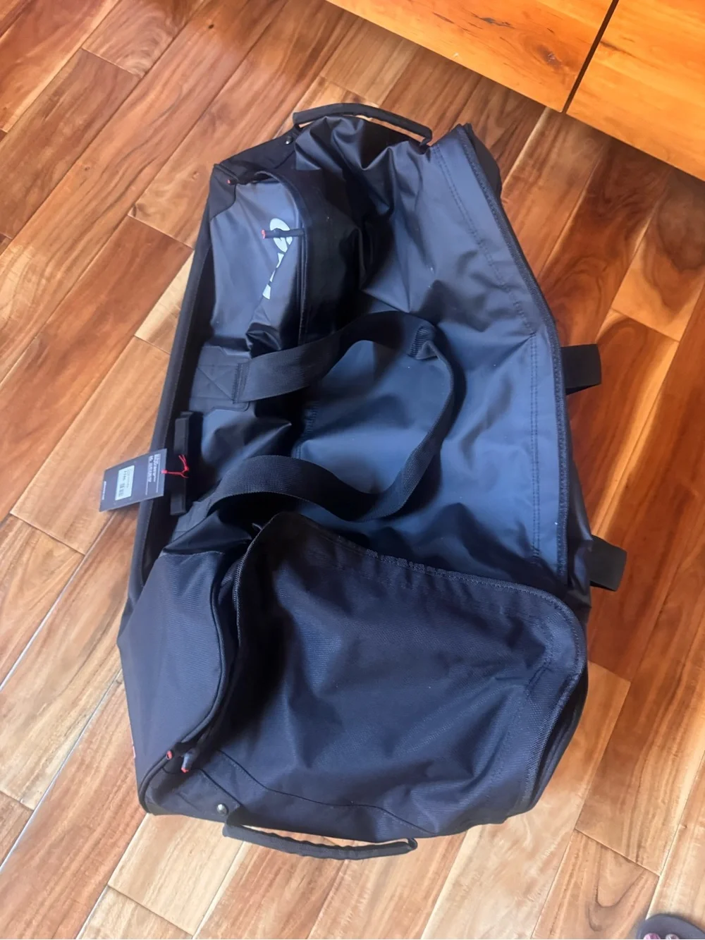 NWT Gill Black Rolling Duffel 115 L Jumbo Bag with Dual Carry Straps